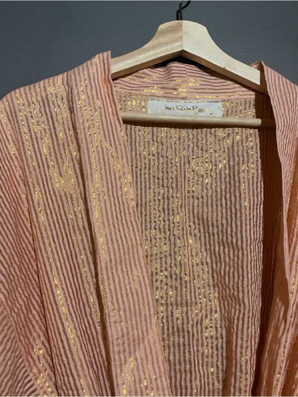 Jen’s Pirate Booty x Free People Metallic Stripe Kimono Robe - Picture 5 of 10